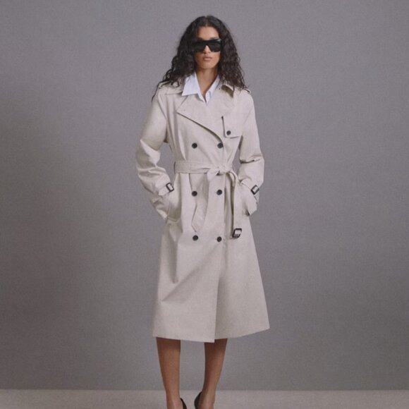 NWT Aritzia New The Finch Trench Coat L - Picture 7 of 14